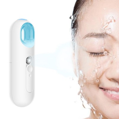 Portable Mini Nano Mist Sprayer Skin Care Face Facial Body Nebulizer Steamer Moisturizing Device Beauty Tool 22Ml(White)